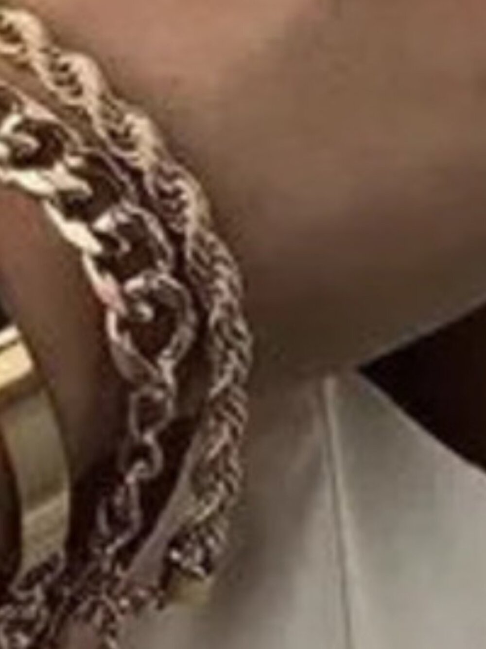 Gold Bubble Initial Bracelet